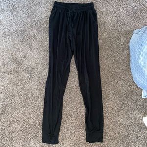 black joggers
